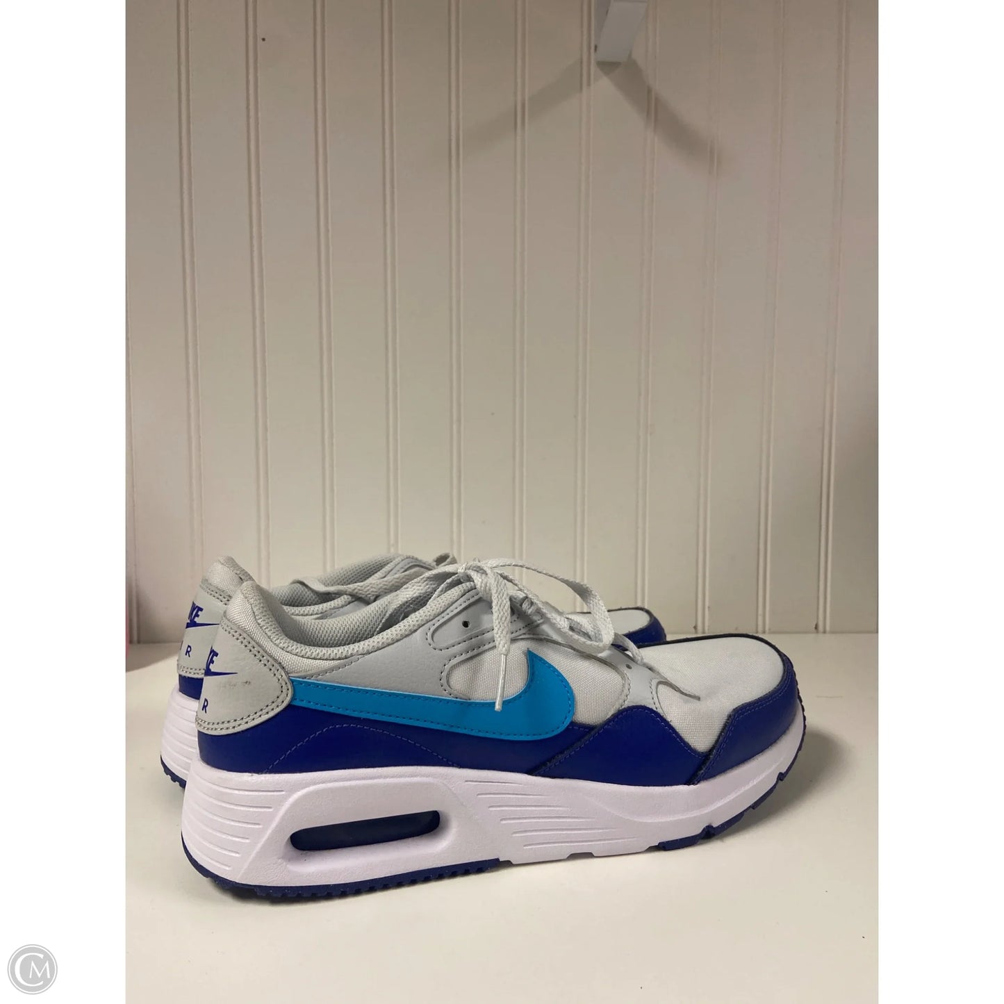 Shoes Sneakers By Nike In Blue & Grey, Size: 10