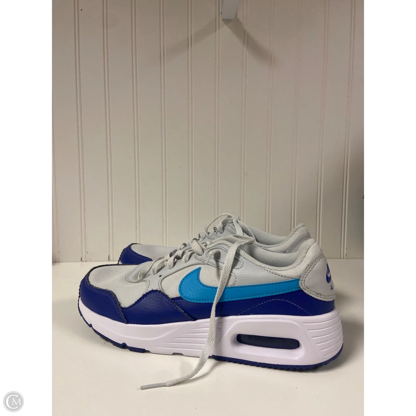 Shoes Sneakers By Nike In Blue & Grey, Size: 10