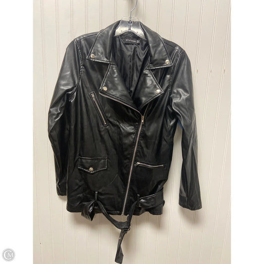 Jacket Moto By Pretty Little Thing In Black, Size: Xs