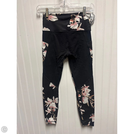 Athletic Leggings Capris By Athleta In Black & Cream, Size: Xs