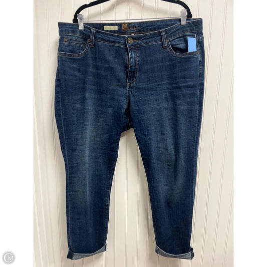 Jeans Boyfriend By Kut In Blue Denim, Size: 16
