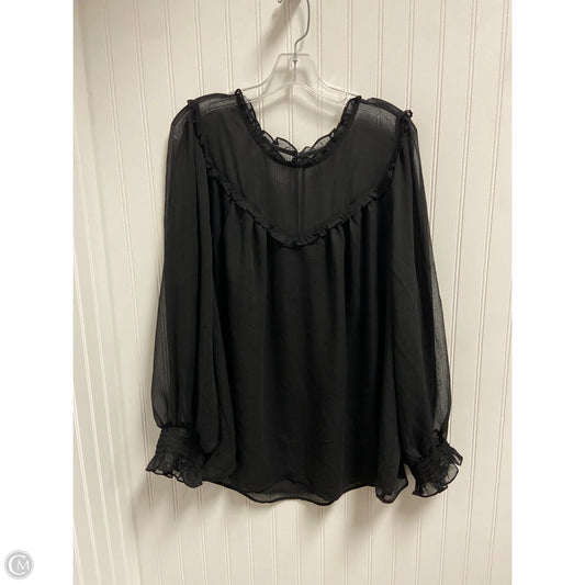 Top Long Sleeve By Torrid In Black, Size: 2x