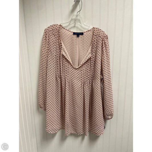 Top Long Sleeve By Tommy Hilfiger In Pink, Size: 1x