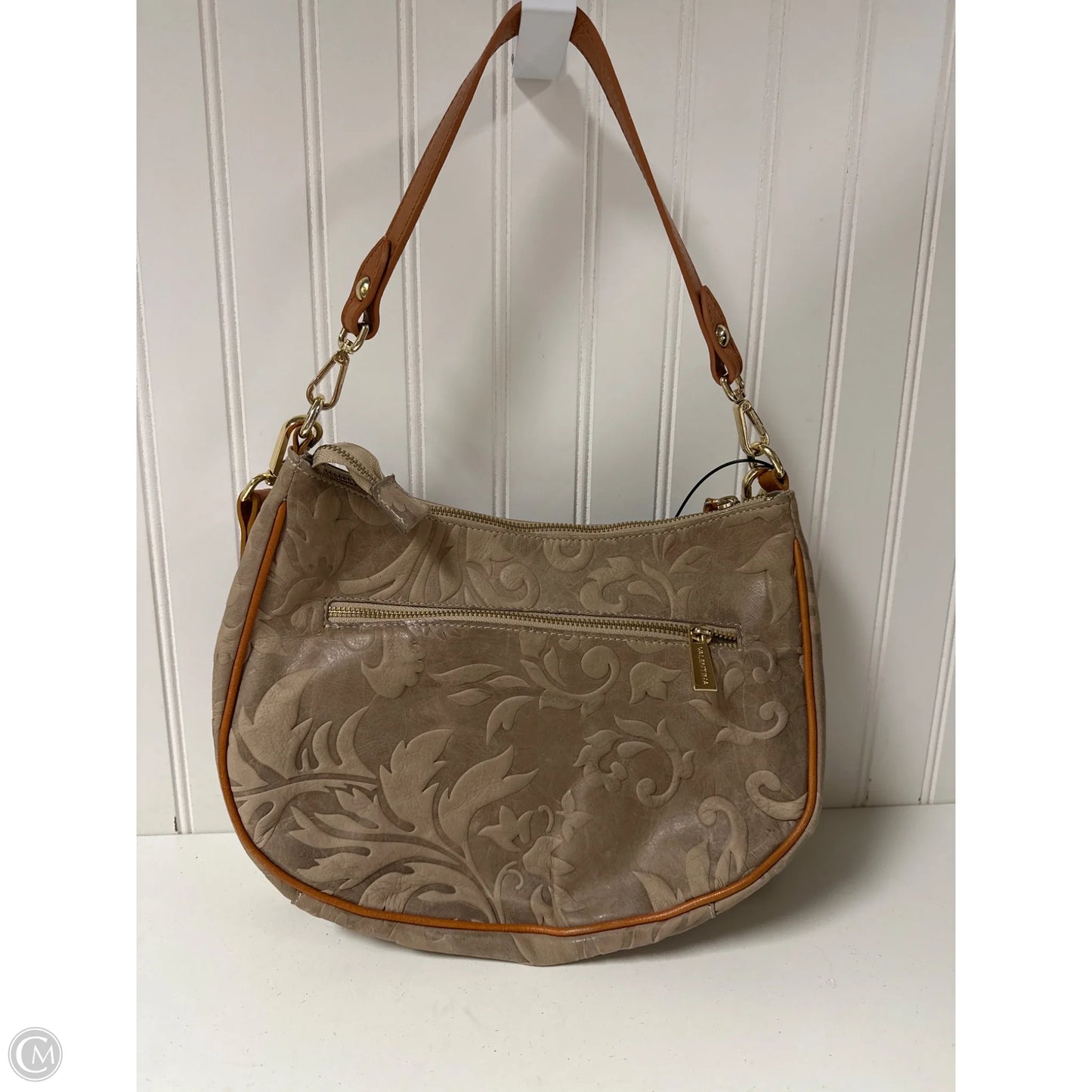 Crossbody Leather By Valentina, Size: Medium