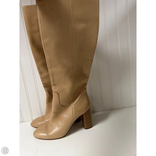 Boots Knee Heels By Gibson And Latimer In Tan, Size: 7.5