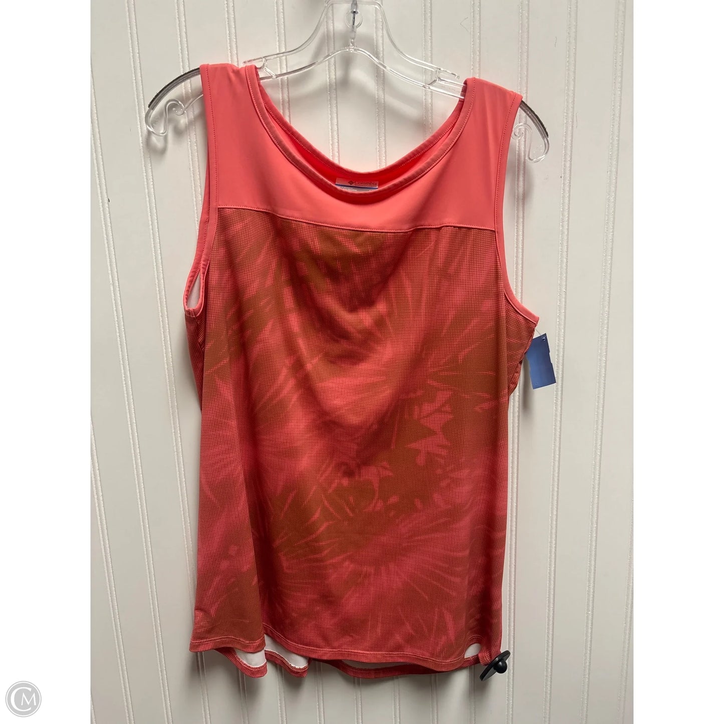 Athletic Tank Top By Columbia In Brown & Pink, Size: L