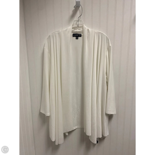 Cardigan By Clothes Mentor In White, Size: 2x