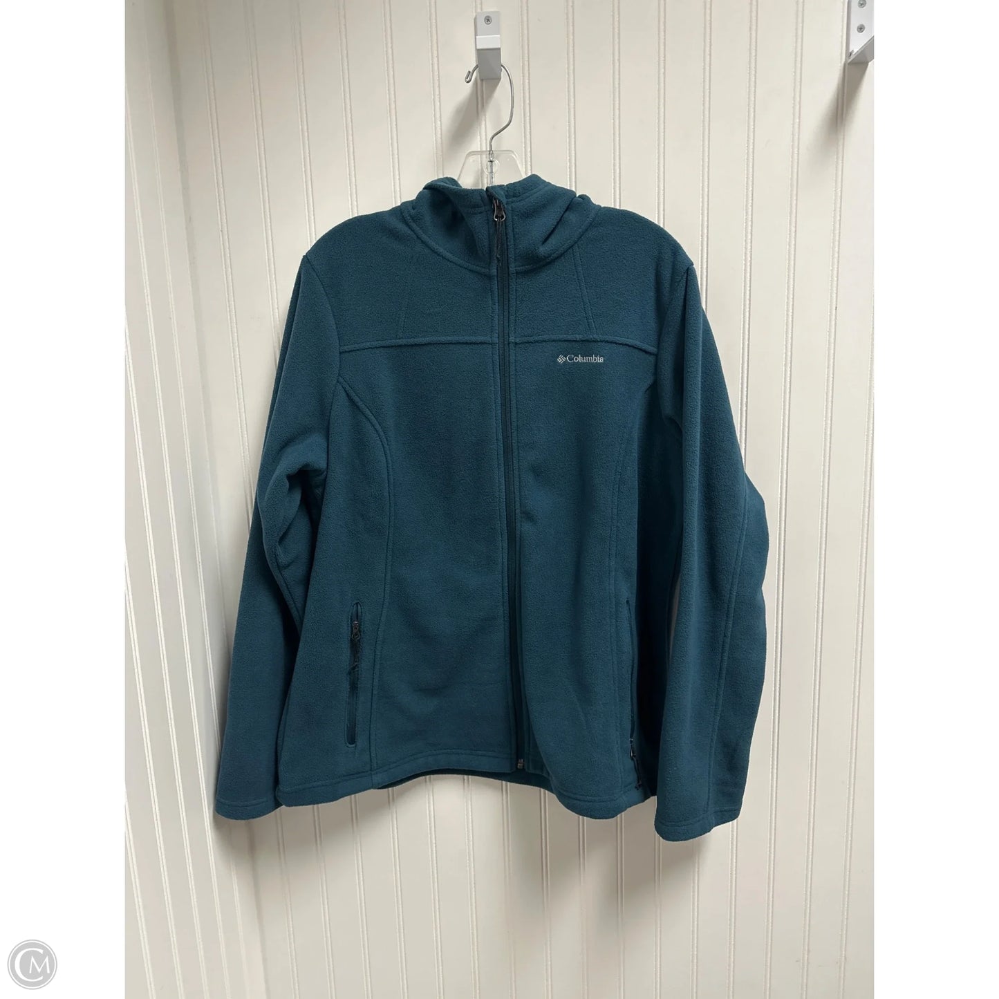 Jacket Fleece By Columbia In Teal, Size: Xl