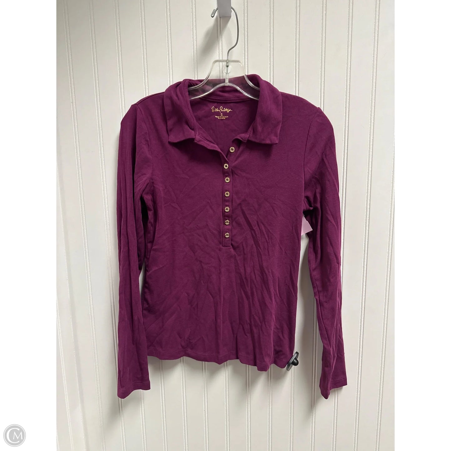 Top Long Sleeve Designer By Lilly Pulitzer In Purple, Size: S