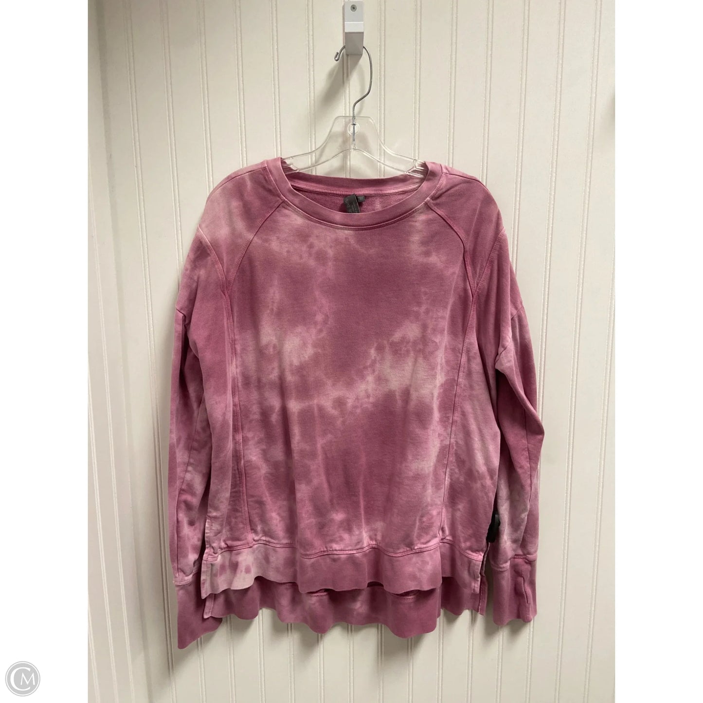 Athletic Sweatshirt Crewneck By Sweaty Betty In Tie Dye Print, Size: M