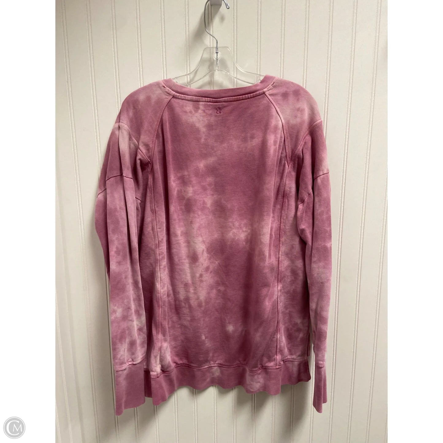 Athletic Sweatshirt Crewneck By Sweaty Betty In Tie Dye Print, Size: M