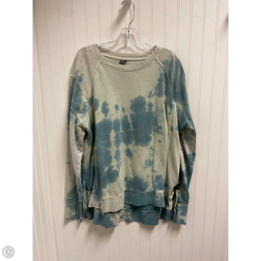 Athletic Sweatshirt Crewneck By Sweaty Betty In Tie Dye Print, Size: M