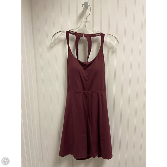 Athletic Dress By Halara In Maroon, Size: L