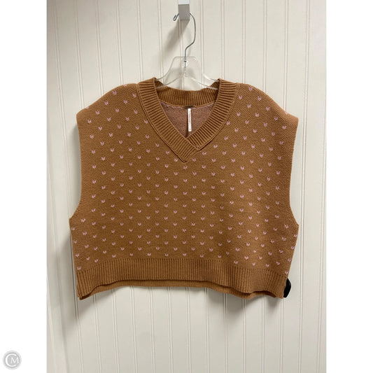 Vest Sweater By Free People In Brown, Size: L