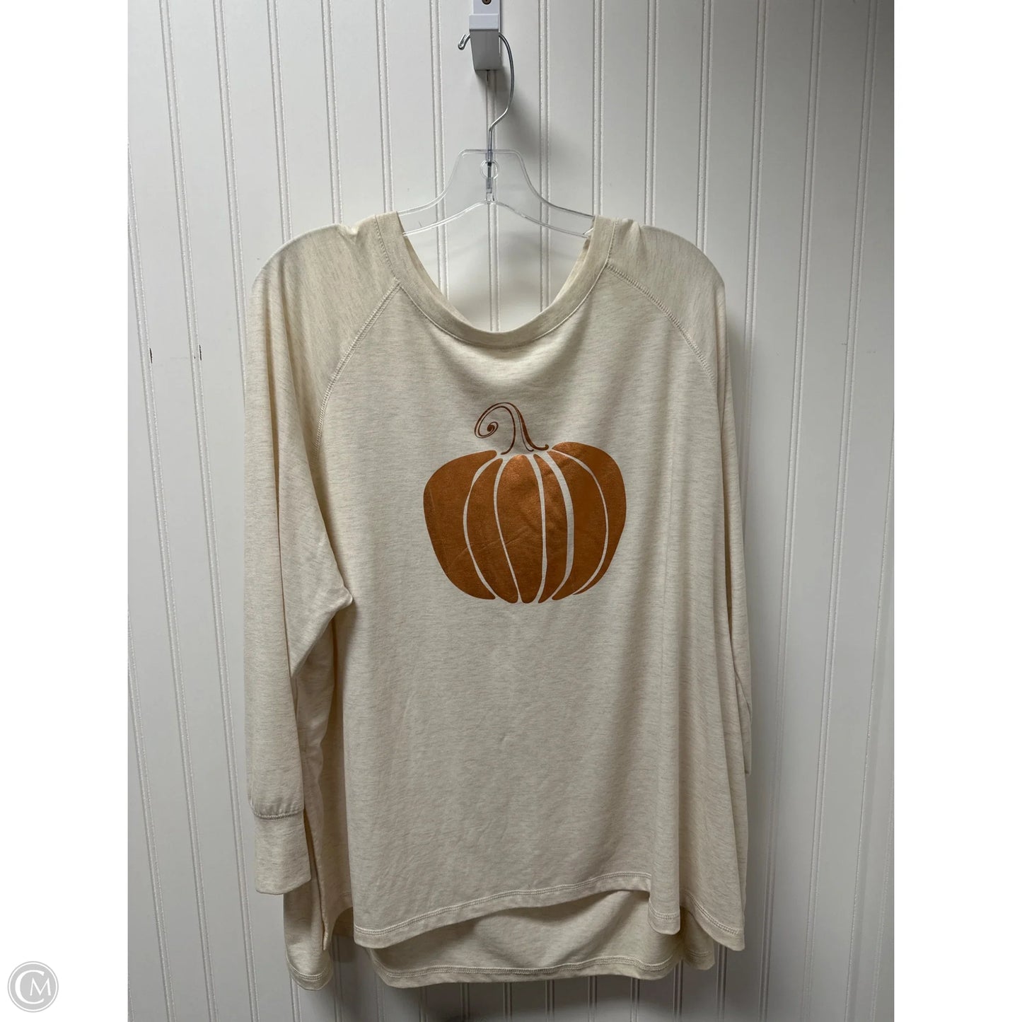 Top Long Sleeve By State Of Mine In Cream, Size: 2x