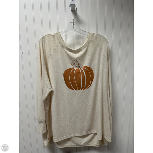 Top Long Sleeve By State Of Mine In Cream, Size: 2x