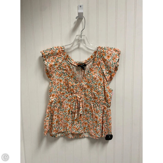 Top Short Sleeve By In Sanfrancisco In Floral Print, Size: M