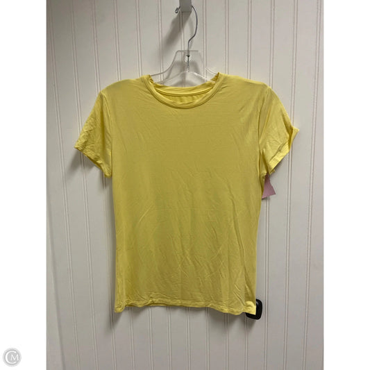 Top Short Sleeve Basic By Clothes Mentor In Yellow, Size: M
