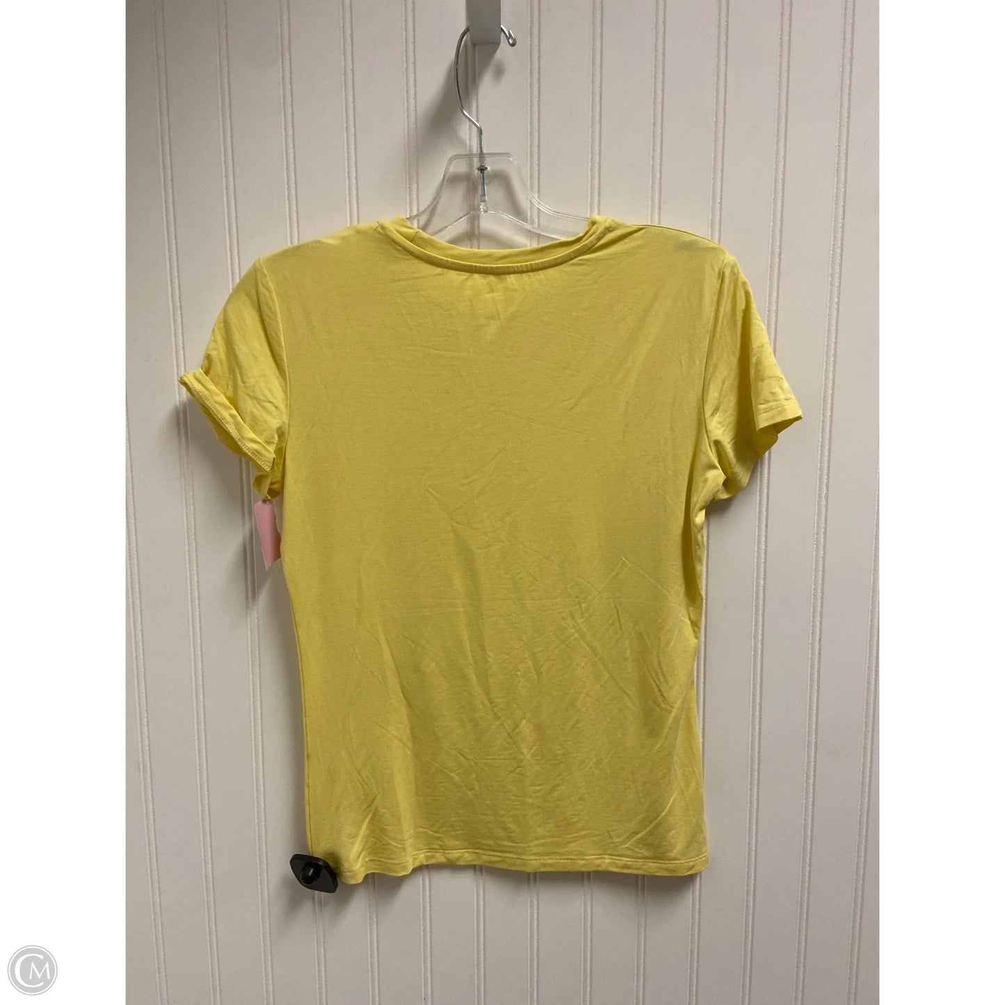 Top Short Sleeve Basic By Clothes Mentor In Yellow, Size: M