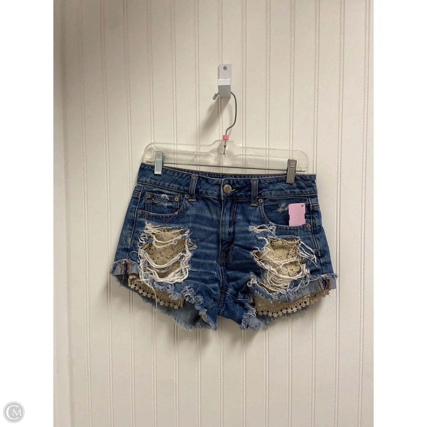 Shorts By American Eagle In Blue Denim, Size: 4