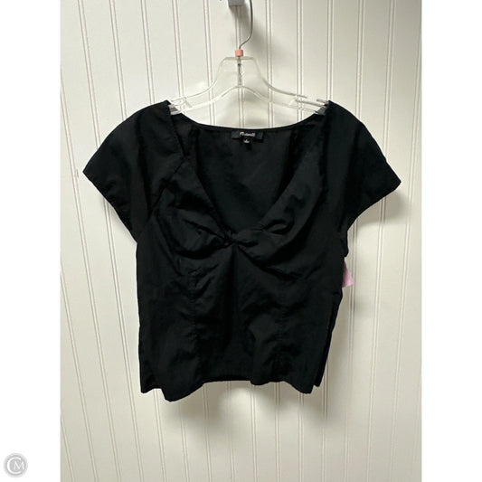 Top Short Sleeve By Madewell In Black, Size: S