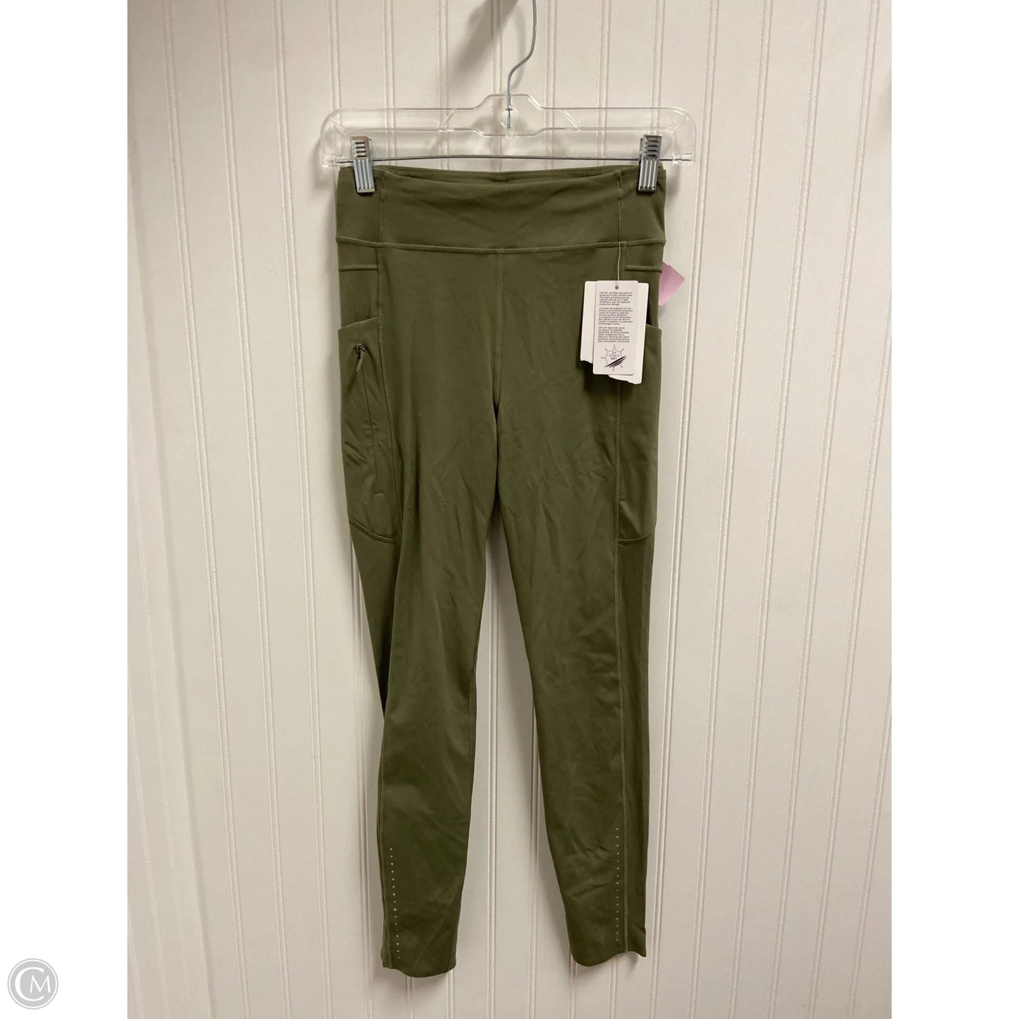 Athletic Leggings Capris By Lululemon In Green, Size: S