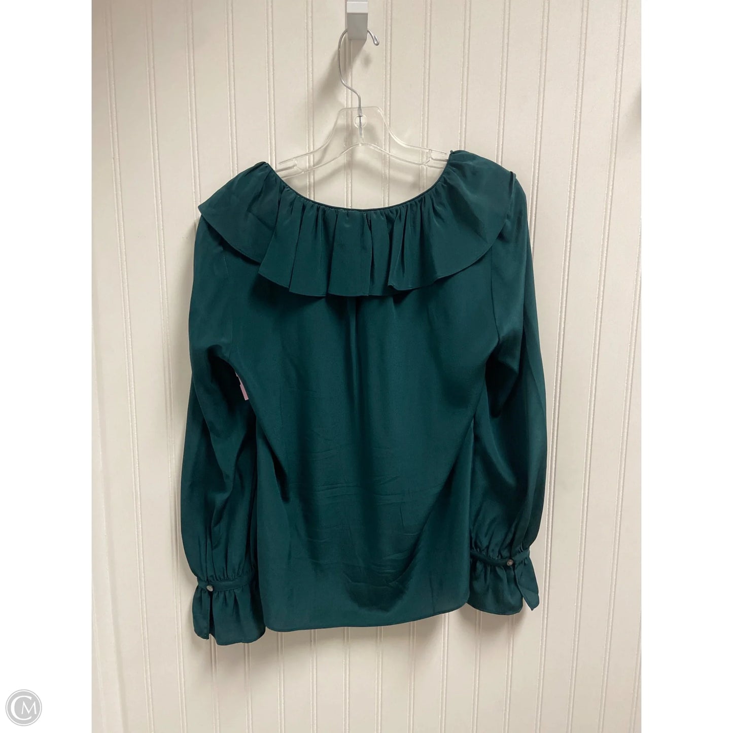 Top Long Sleeve By J. Crew In Green, Size: S