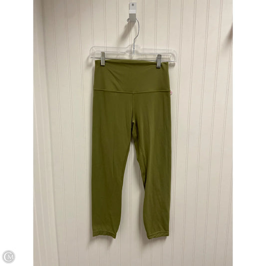 Athletic Leggings Capris By Lululemon In Green, Size: S