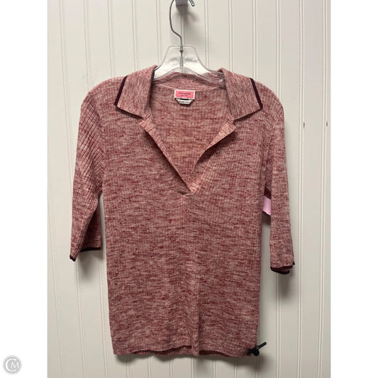Top 3/4 Sleeve Designer By Kate Spade In Red, Size: M