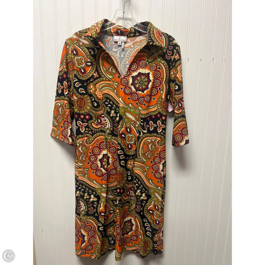 Dress Casual Short By Jude Connally In Green & Orange, Size: S