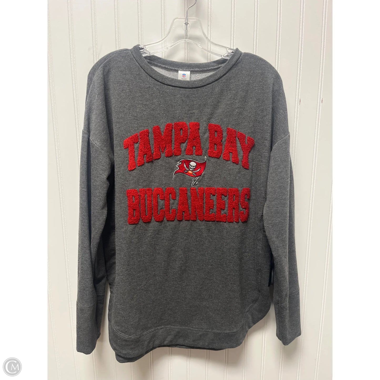 Sweatshirt Crewneck By Nfl In Grey, Size: M