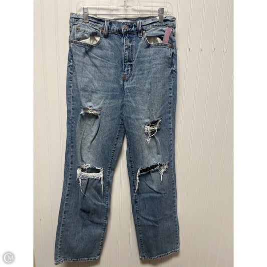 Jeans Straight By Daze In Blue Denim, Size: 8