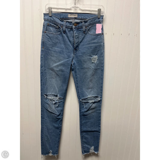 Jeans Skinny By Madewell In Blue Denim, Size: 4