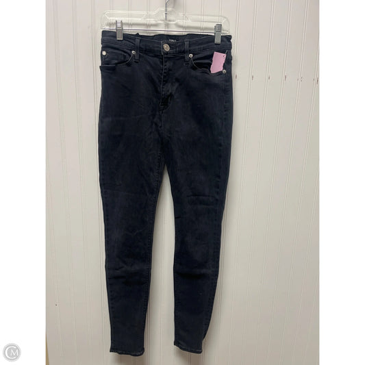 Jeans Skinny By Hudson In Black Denim, Size: 4