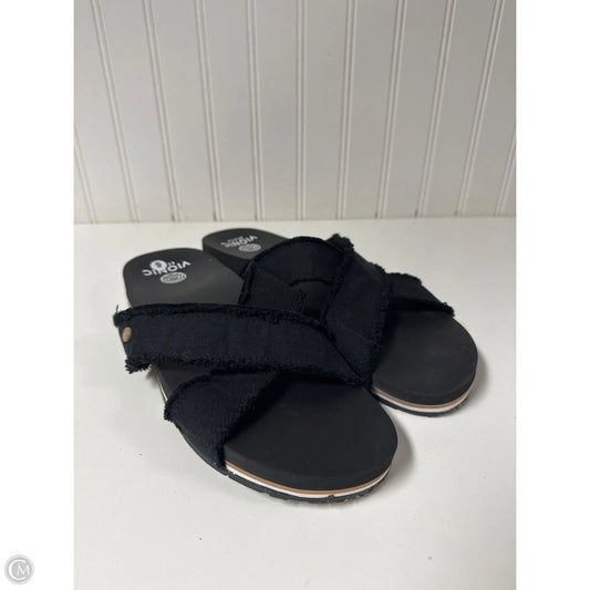 Sandals Flats By Vionic In Black, Size: 9