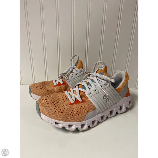 Shoes Athletic By On Cloud In Orange & White, Size: 7.5
