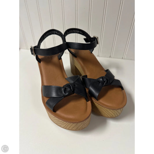 Sandals Heels Block By Universal Thread In Black, Size: 7.5