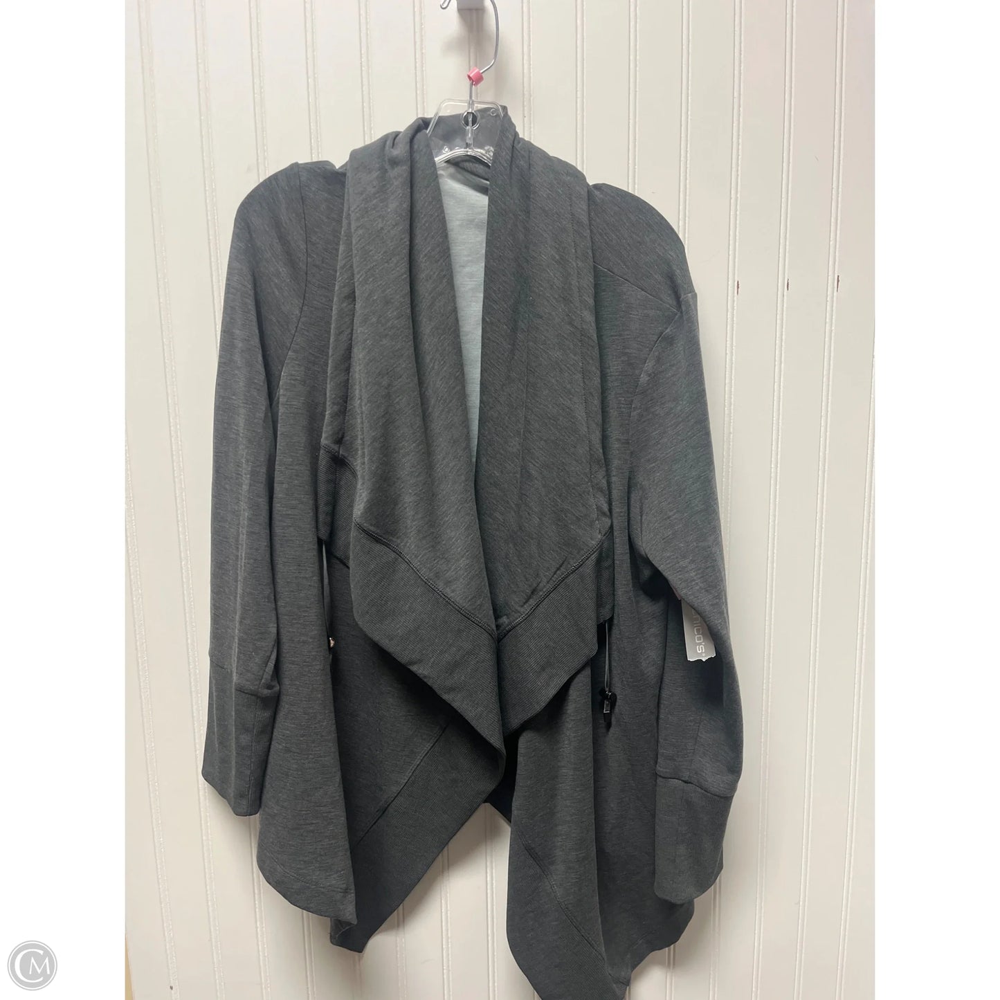 Athletic Jacket By Chicos In Grey, Size: Xl