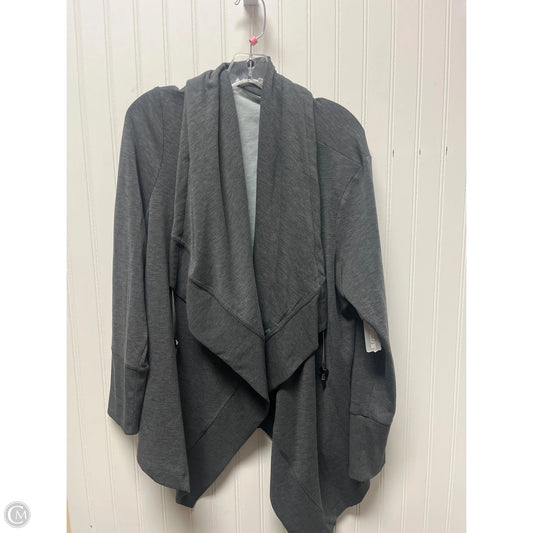 Athletic Jacket By Chicos In Grey, Size: Xl