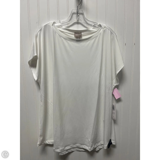 Top Short Sleeve Basic By Chicos In White, Size: Xl