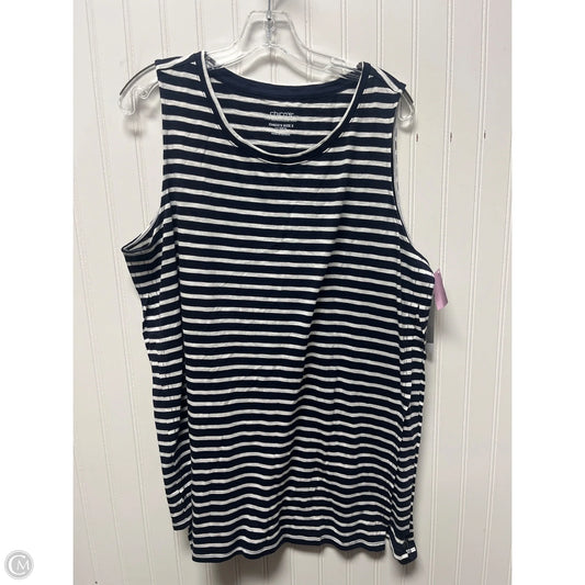 Tunic Sleeveless By Chicos In Striped Pattern, Size: Xl