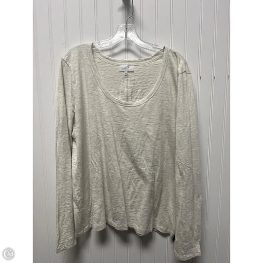 Top Long Sleeve By Soma In Cream, Size: Xl