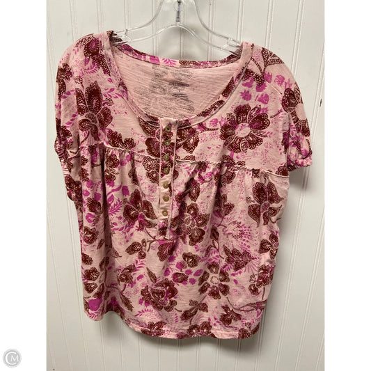 Top Sleeveless By Pilcro In Pink, Size: S