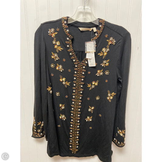 Top Long Sleeve By Soft Surroundings In Black, Size: Xs