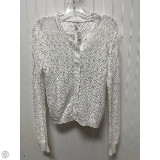Sweater Cardigan By J. Crew In White, Size: S