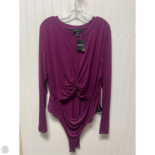 Bodysuit By Forever 21 In Purple, Size: 3x