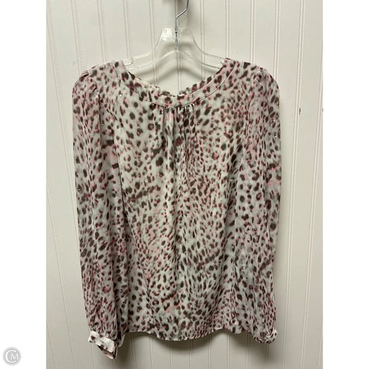 Top Long Sleeve By Talbots In Animal Print, Size: S