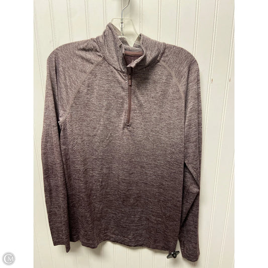 Athletic Top Long Sleeve Collar By All In Motion In Purple, Size: M
