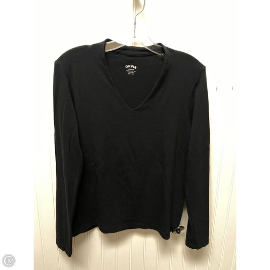 Top Long Sleeve Basic By Orvis In Black, Size: M