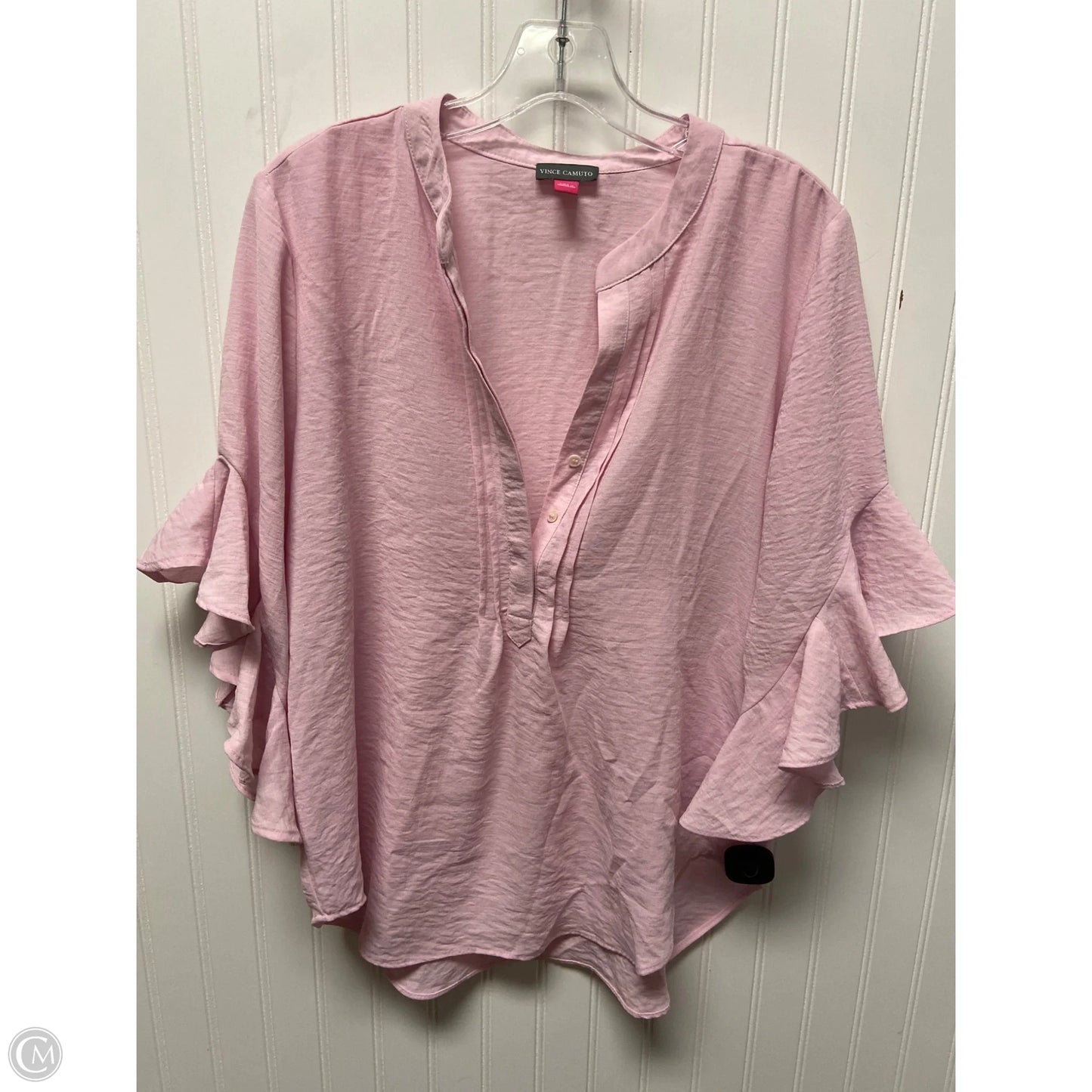 Top 3/4 Sleeve By Vince Camuto In Pink, Size: M